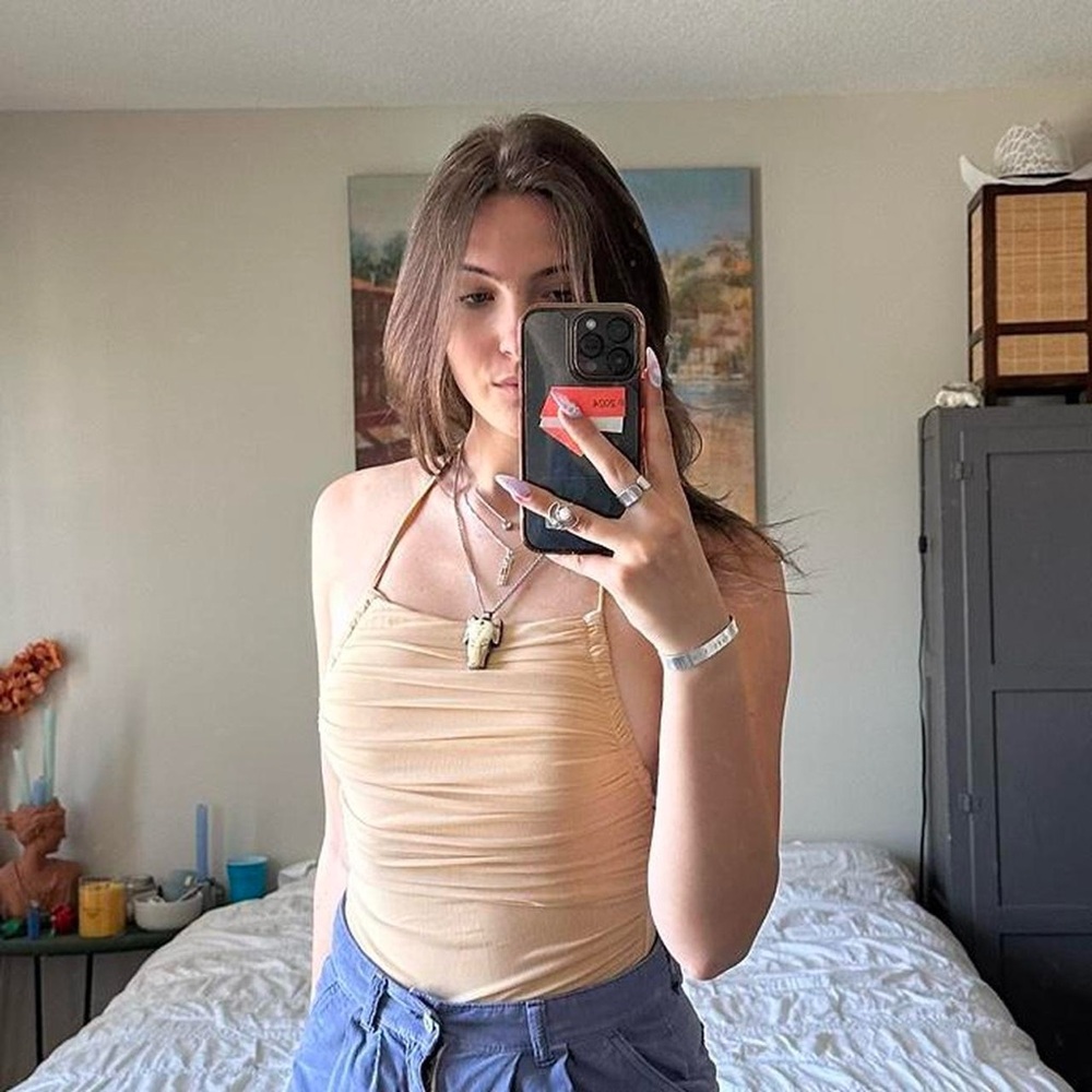 Skin colored bodysuit
